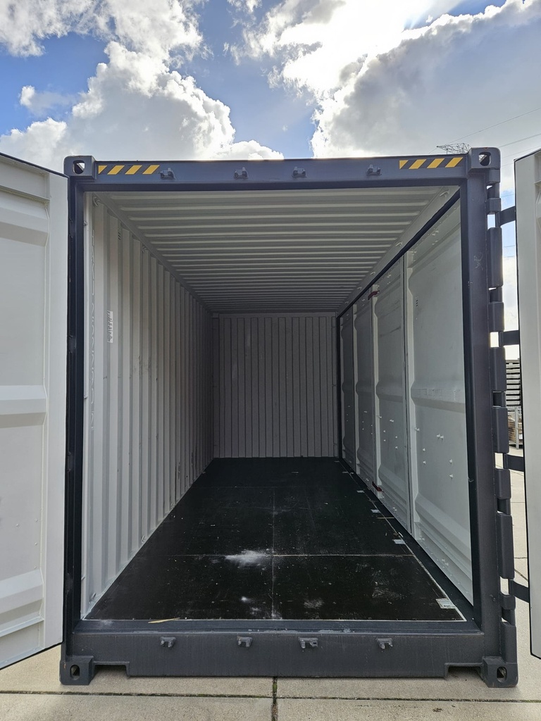20ft HC Open Side Container Nieuw (One way) Donkergrijs