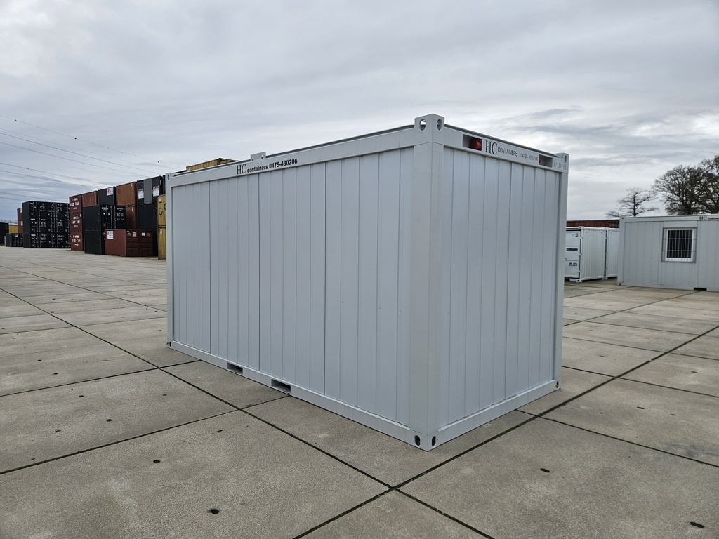 Nieuwe bureelcontainer 5m x 2m40 DKVL Lichtgrijs
