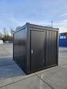 Neu Buröcontainer 3m x 2m40 DKVR Schwarz