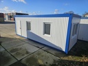 Nieuwe bureelcontainer 8m x 3m - blauw/wit