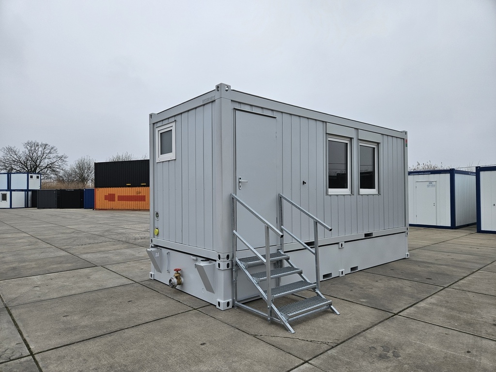 Nouveau conteneur de bureau 6m x 2m40 - avec toilettes & kitchenette