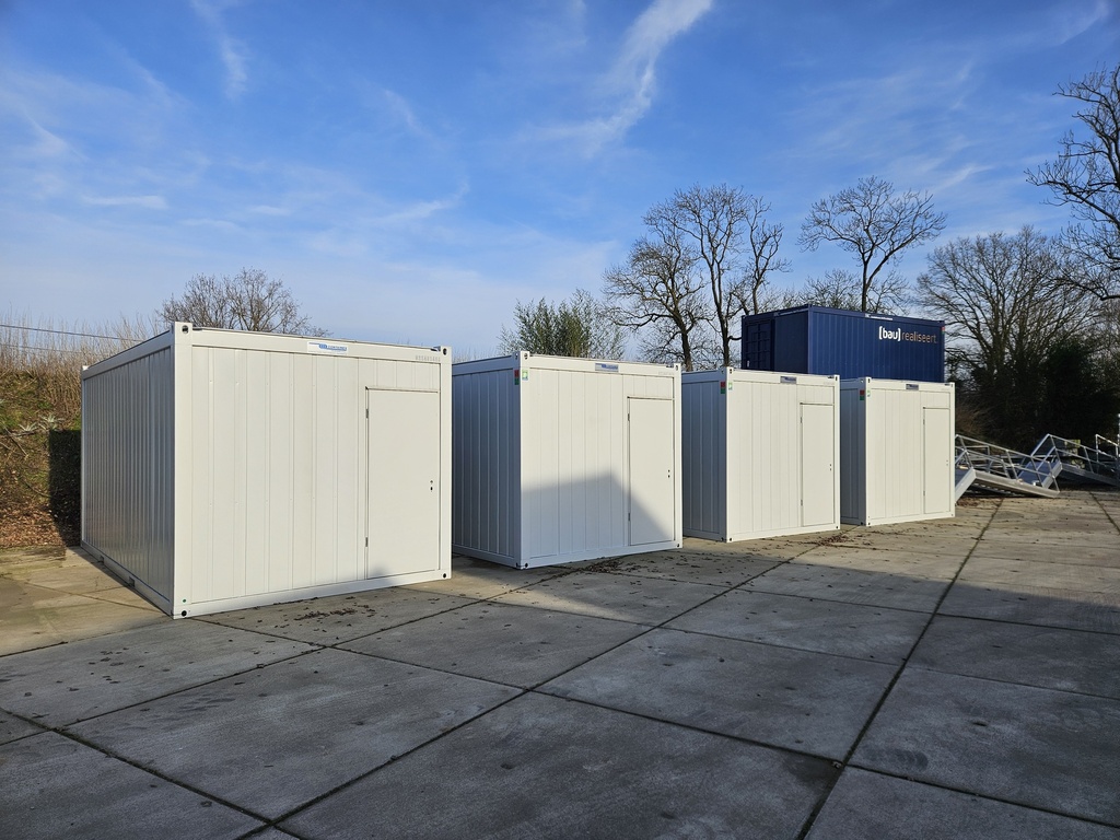 Nieuwe bureelcontainer 6m x 3m DKVK Lichtgrijs met airco