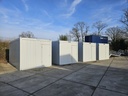 Nieuwe bureelcontainer 6m x 3m DKVK Lichtgrijs met airco