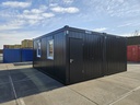 Nieuwe bureelcontainer 6m x 6m DKVLVR Zwart
