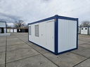 Nieuwe bureelcontainer 6m x 2m40 AL Wit/Blauw (kopie)