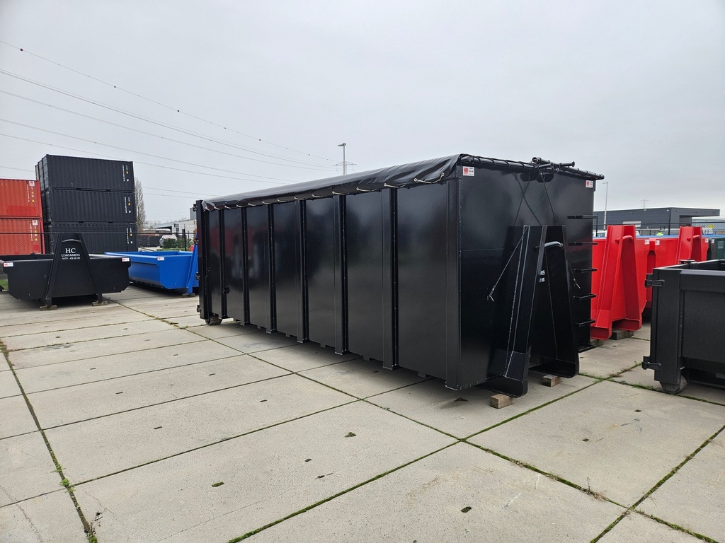 Puincontainer ⁠6000 x 2300 x 2000 Zwart