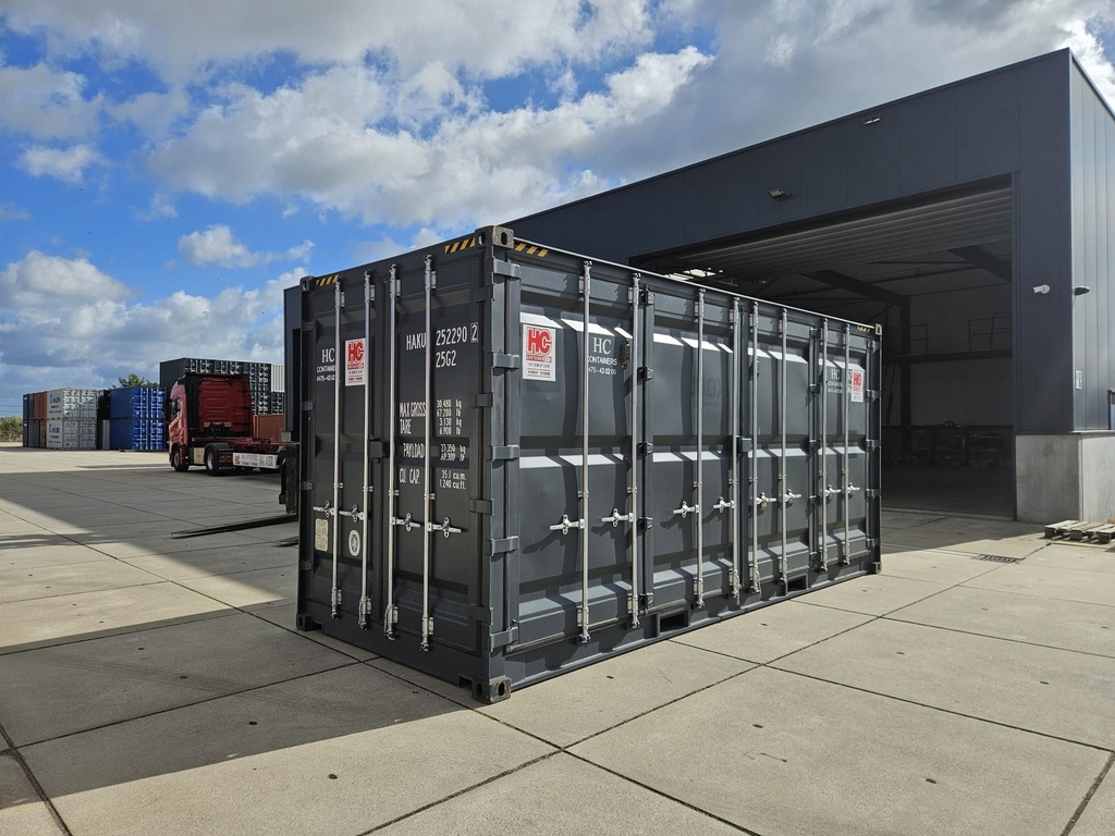 20ft HC Open Side Container Nieuw (One way) Gris foncé