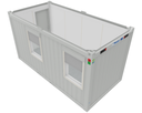 Nouveau conteneur de bureau 6m x 3m DKVR Gris Clair
