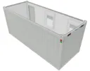 Nieuwe bureelcontainer 6m x 2m40 AL Lichtgrijs
