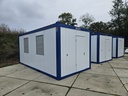 Nouveau conteneur de bureau 6m x 3m DKVL Blanc/Bleu