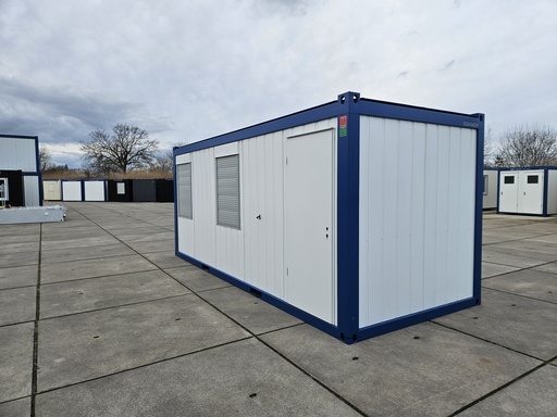 [B6AL] Nieuwe bureelcontainer 6m x 2m40 AL Wit/Blauw (kopie)